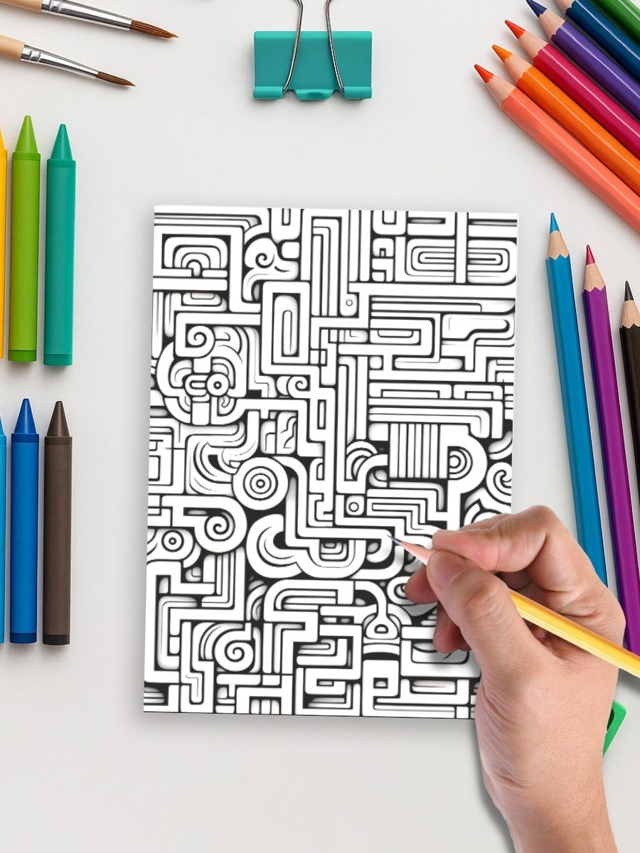 Pattern Parade – 50 Fun & Relaxing Coloring Patterns - Image 5